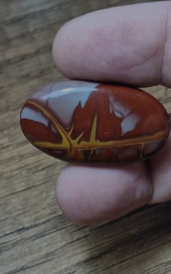 46.05ct 37.2x21.2mm Natural Oval Norena Jasper