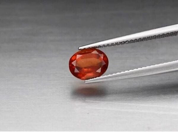 1.76ct 7.8x6.2mm Oval Natural Orange Hessonite Garnet, Sri-Lanka