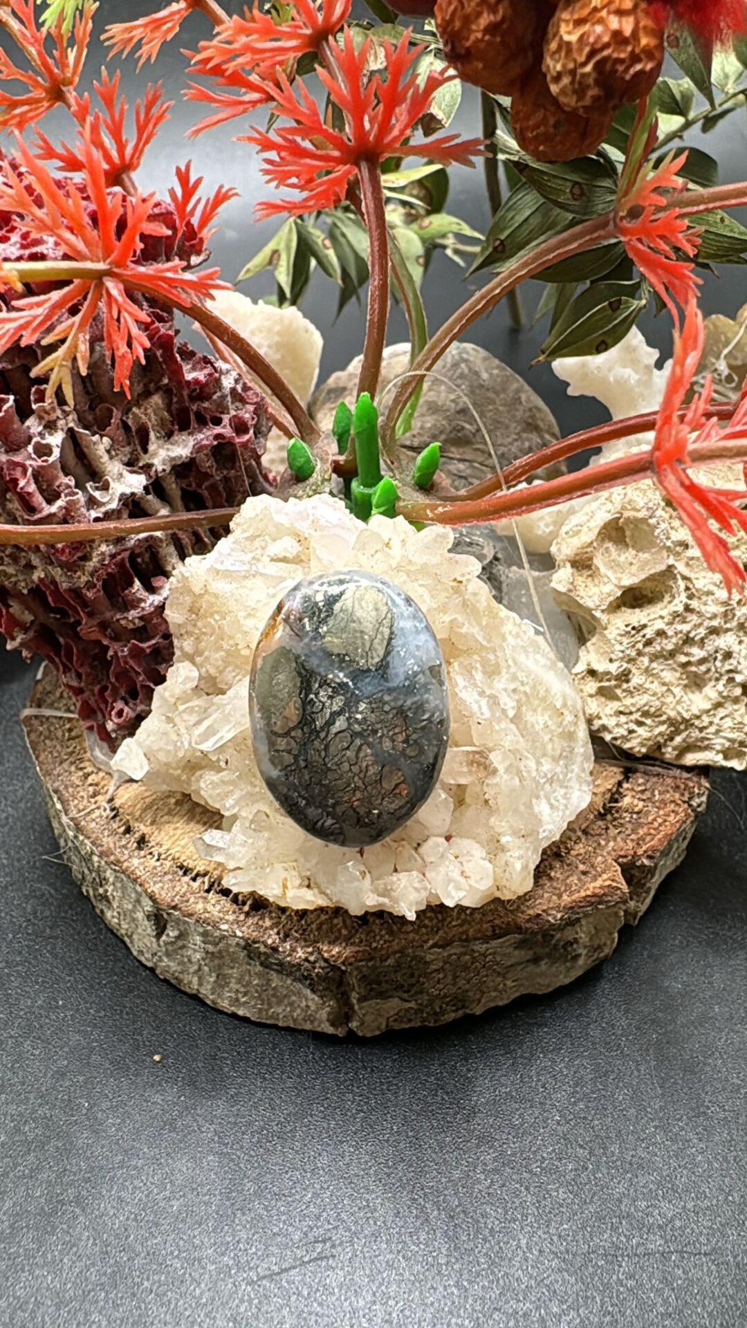 19.00ct 20.90x15 mm Natural Hipomo Jasper Markazit