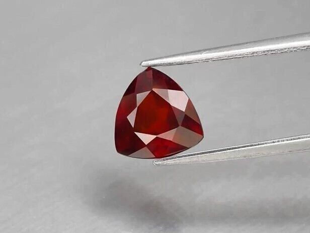 1.96ct 8x8mm Trillion Natural Reddish Orange Hessonite Garnet, Africa