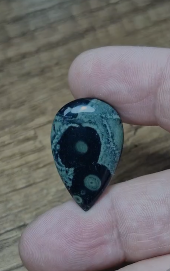 19.15ct 29.3x18.6mm Natural Pear Kambaba Jasper
