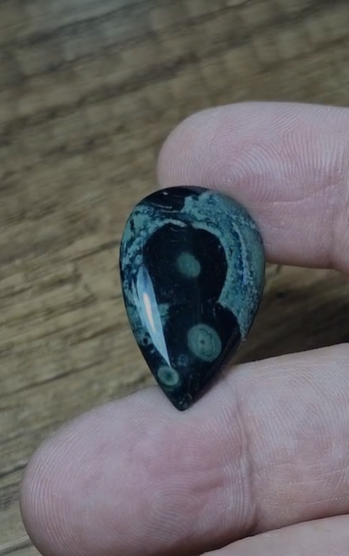 19.15ct 29.3x18.6mm Natural Pear Kambaba Jasper