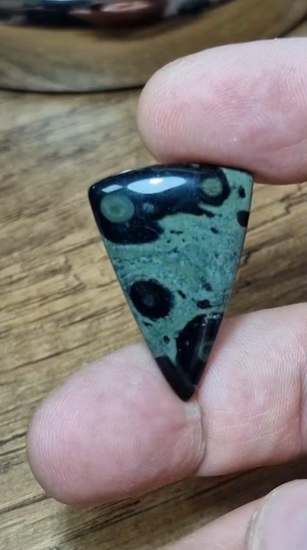 29.75ct 34.7x23mm Natural Pear Kambaba Jasper