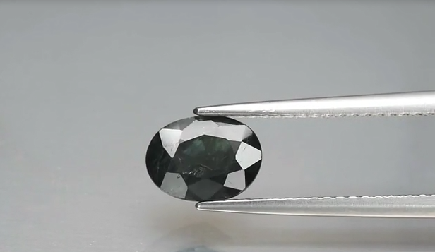 1.61ct 7.7x5.6mm Oval Deep Greenish Blue Sapphire Thailand, Heated