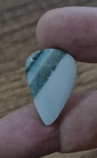 19.70ct 27.8x19mm Natural Pear Coffea Jasper