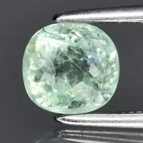 1.18ct 6.2x6mm Cushion Natural Green Paraiba Tourmaline - Copper Africa Gem