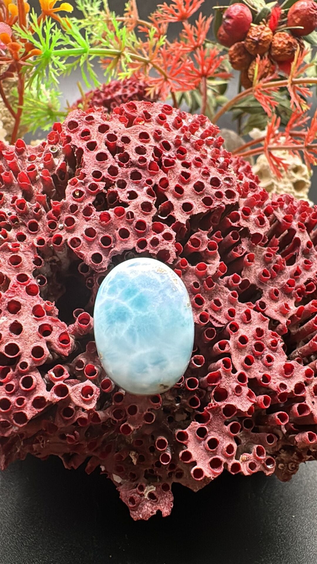 20.50 ct 21.5x15.6 mm Natural Larimar
