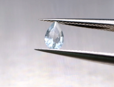 0.25ct 5.9x3.8mm Pear Natural Unheated Blue Aquamarine