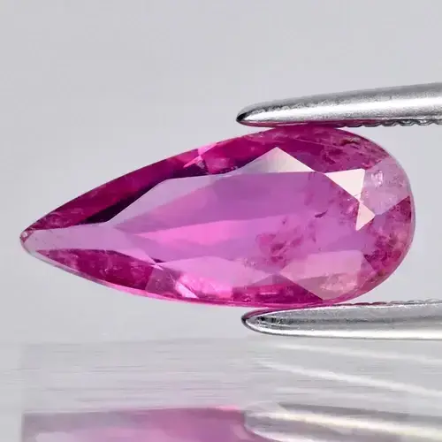 1.11ct 11.3x5mm Pear Natural Purplish Pink Tourmaline - Unheated Africa Gem