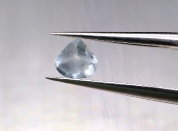 0.33ct 5x4.9mm Pear Natural Unheated Blue Aquamarine
