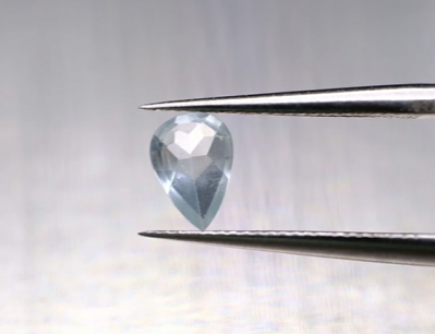 0.35ct 6.7x4.7mm Pear Natural Unheated Blue Aquamarine