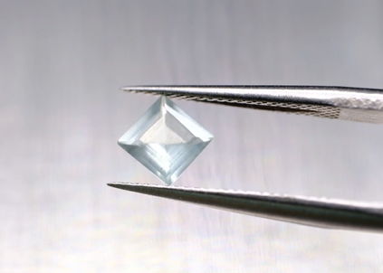 0.46ct 4.9mm Square Natural Unheated Blue Aquamarine