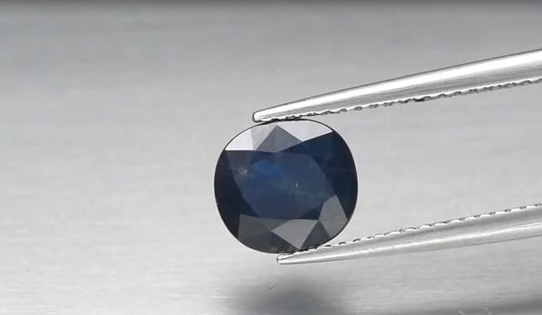 2.26ct 8x7.4mm Cushion Medium Blue Sapphire Ethiopia, Heated