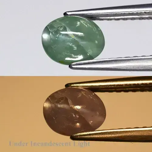 0.97ct Oval Cabochon Natural Green Cat's Eye Alexandrite - Sri-Lanka Gem