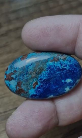 52.90ct 37.2x23.1mm Oval Natural Azurite