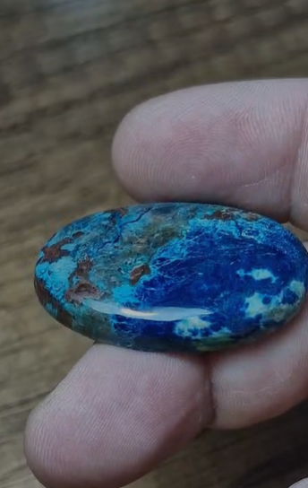 52.90ct 37.2x23.1mm Oval Natural Azurite