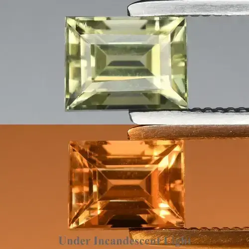 0.81ct VS Baguette Natural Color Change Diaspore - Turkey Gemstone