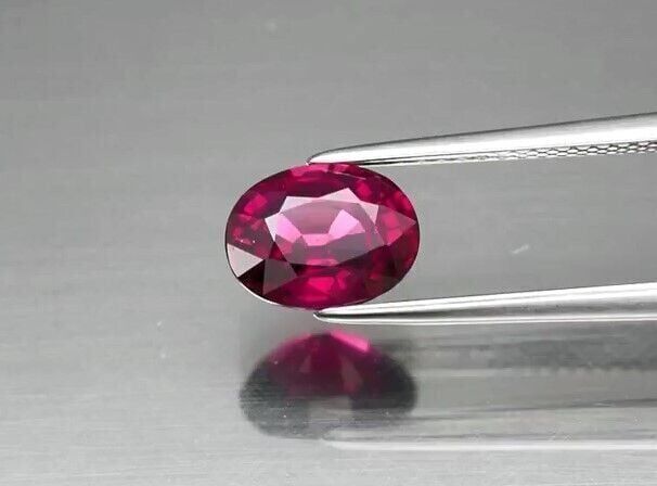 2.05ct 8.2x6.3mm Oval Natural Purplish Pink Rhodolite Garnet, Africa