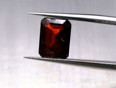 2.26ct 8.7x6.7mm Octagon Natural Deep Red Garnet
