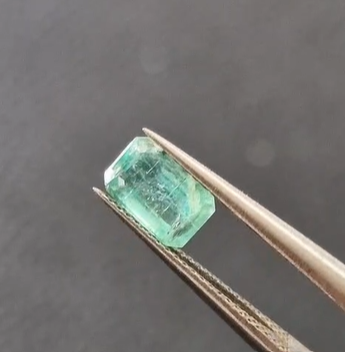 0.77ct 4.2x6.4mm Octagon Natural Emerald Zambia