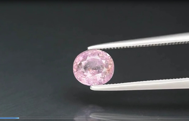 1.32ct 6.3x5.5mm Oval Pinkish Purple Sapphire Gemstone Madagascar, Heated