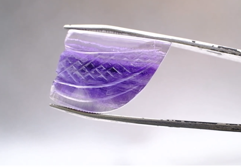 23.65ct 31.75x19.2mm Natural Carving Fluorite