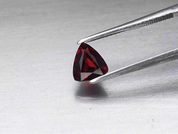 1.88ct 7.5x6.8mm VS Trillion Natural Reddish Purple Rhodolite Garnet Africa