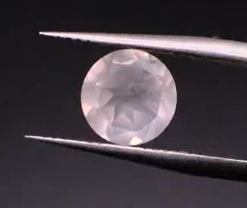 1.78ct 8.1mm Round Natural Rose Quartz
