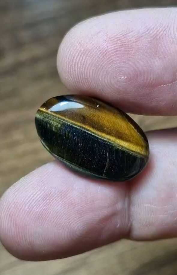 13.95ct 23.1x14.6mm Oval Natural Bi Color Tiger Eye