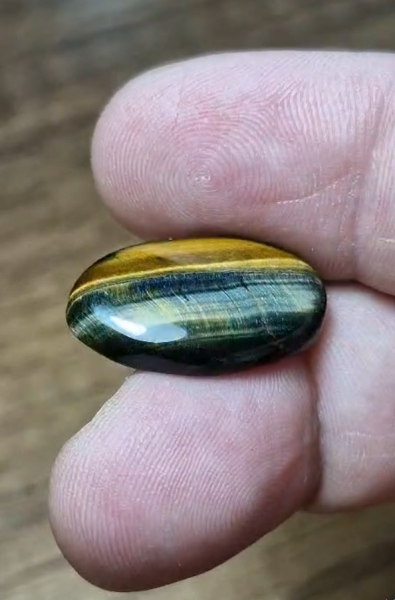 13.95ct 23.1x14.6mm Oval Natural Bi Color Tiger Eye