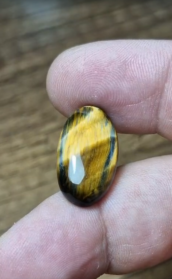 13.95ct 21.9x12.6mm Oval Natural Bi Color Tiger Eye