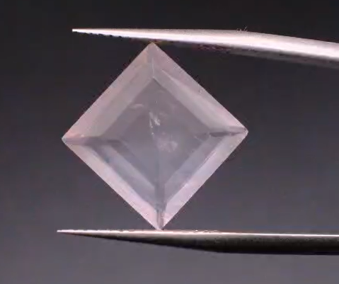 5.87ct 11.9x11.8mm Octagon Natural Rose Quartz