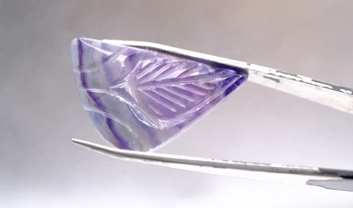 35.25ct 38x22.8mm Natural Carving Fluorite