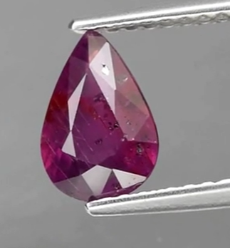 1.05ct 7.8x5.4mm Pear Pinkish Purple Sapphire Unheated Tanga