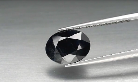 5.32ct 12.3x9.5mm Oval Dark Blue Sapphire Madagascar, Heated