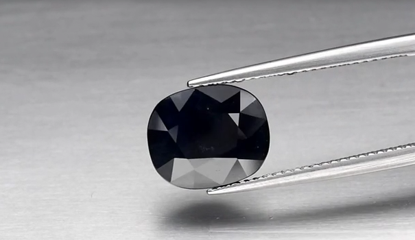 4.80ct 11x9.2mm Cushion Deep Blue Sapphire Ethiopia, Heated