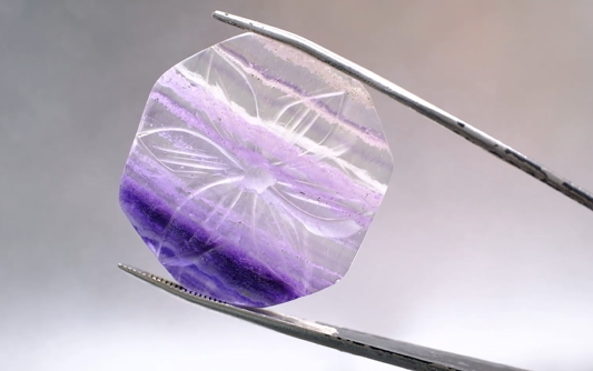 43.65ct 31.7x30mm Natural Carving Fluorite