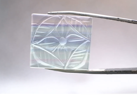 47.00ct 27.4x24.4mm Natural Carving Fluorite