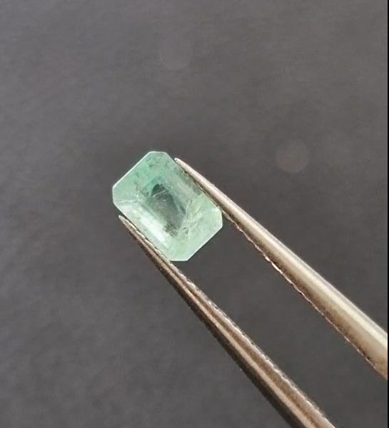 0.57ct 5.5x3.8mm Octagon Natural Emerald Zambia