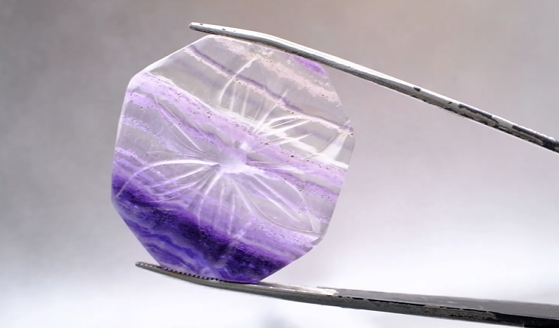 49.42ct 32.4x31.1mm Natural Carving Fluorite