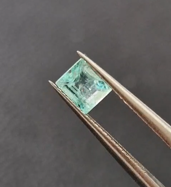 0.53ct 4.8x3.9mm Octagon Natural Emerald Zambia