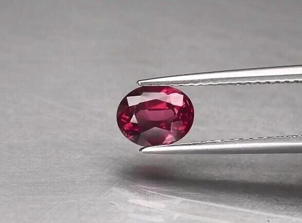 1.16ct 7x5.5mm Oval Natural Pinkish Purple Rhodolite Garnet, Tanzania