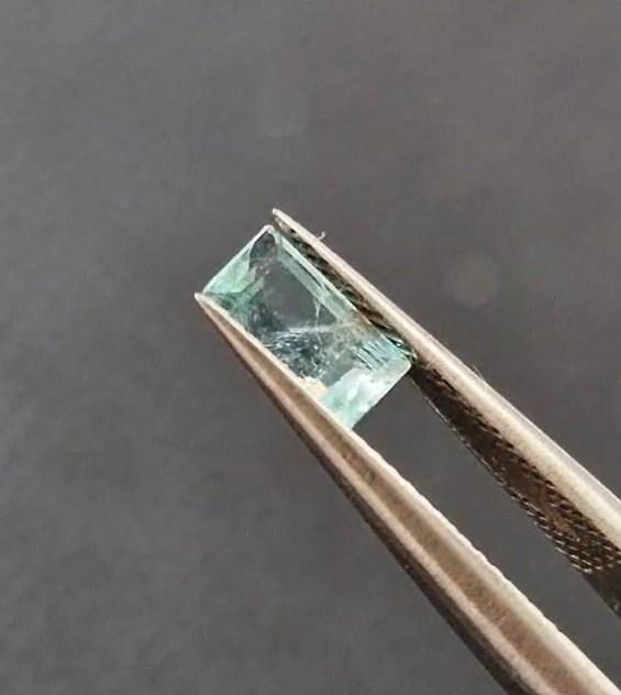0.53ct 6.1x3.1mm Octagon Natural Emerald Zambia