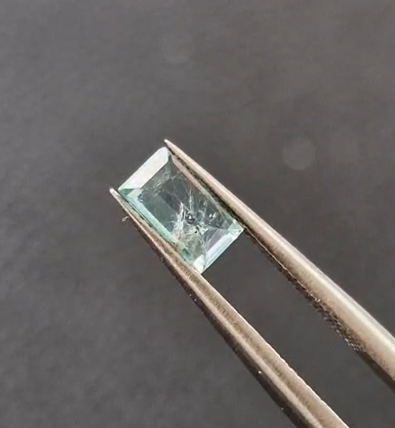 0.53ct 6.1x3.1mm Octagon Natural Emerald Zambia