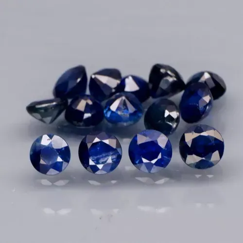 3.10ct 3.2 to 3.5mm 14pcs Lot Round Natural Sapphire