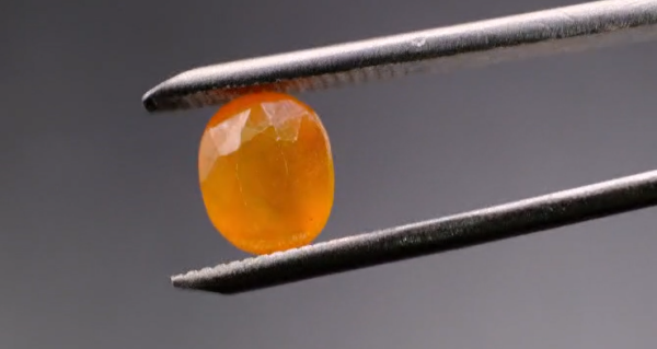 3.40ct 9.1x7.4mm Oval Yellow Natural Sapphire (Heated Glass Filling)