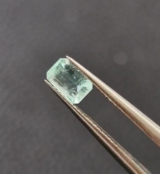 0.48ct 5.4x3.4mm Octagon Natural Emerald Zambia