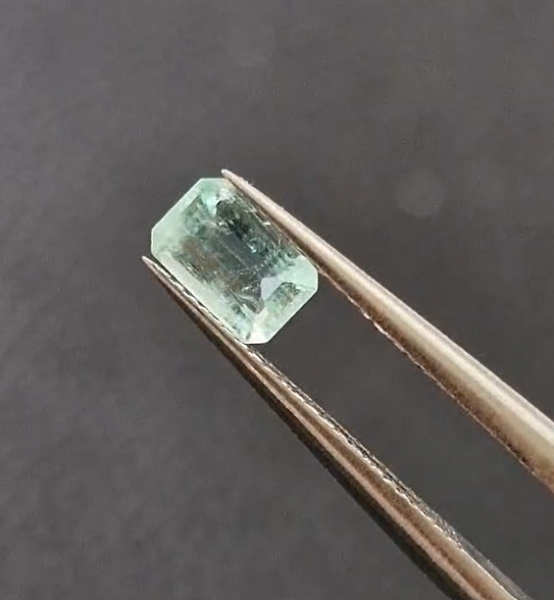 0.48ct 5.4x3.4mm Octagon Natural Emerald Zambia