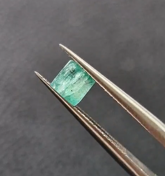 0.47ct 4.2mm Square Natural Emerald Zambia