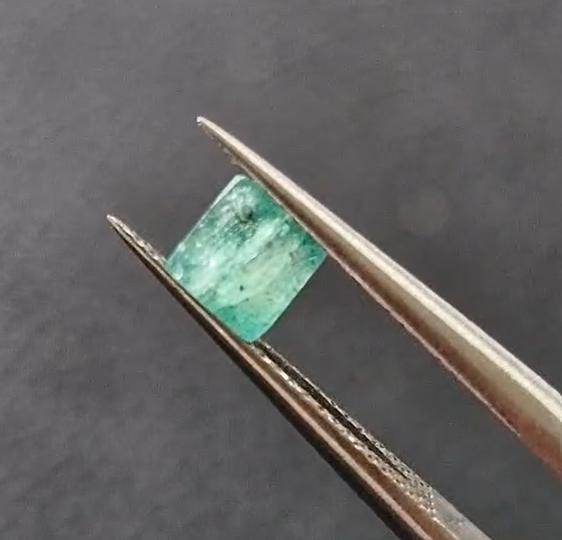 0.47ct 4.2mm Square Natural Emerald Zambia